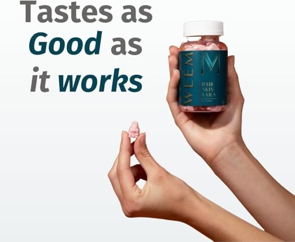 WEEM Hair, Skin & Nails Biotin 5000mcg Supplement – 60 Chews