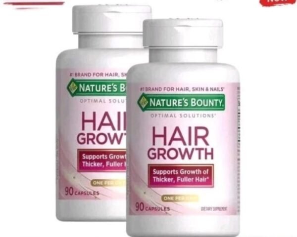 Nature's Bounty Hair Growth Dietary Supplement Capsules – Clinically Shown for Thicker, Fuller Hair – 30 Capsules – New & Sealed