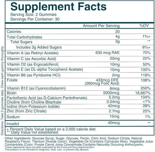 WEEM Hair, Skin & Nails Biotin 5000mcg Supplement – 60 Chews