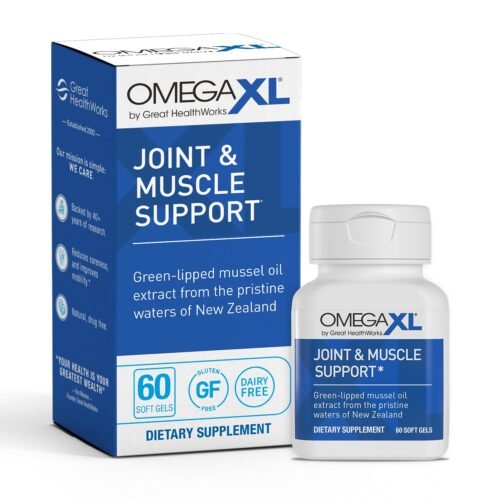 71GM53scWFL OmegaXL Joint & Muscle Support Supplement – Green-Lipped Mussel Oil Softgels (3 Pack)