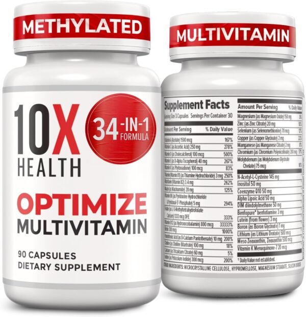 10X Health Optimize Multivitamin 90 Capsules