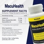 MacuHealth Eye Health Supplement – Triple Carotenoid Formula Softgels for Vision Support (90 Softgels)