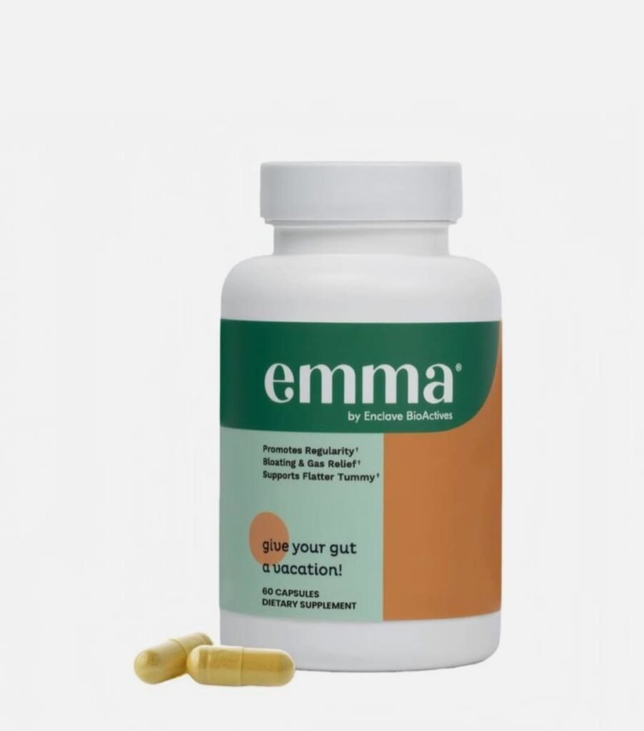 Emma Gut Health Dietary Supplement – Digestive Support Capsules for Bloating,