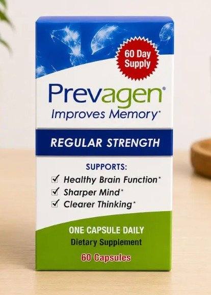 Prevagen Regular Strength Memory Supplement – Daily Brain Health & Cognitive Support Capsules (60 Count)