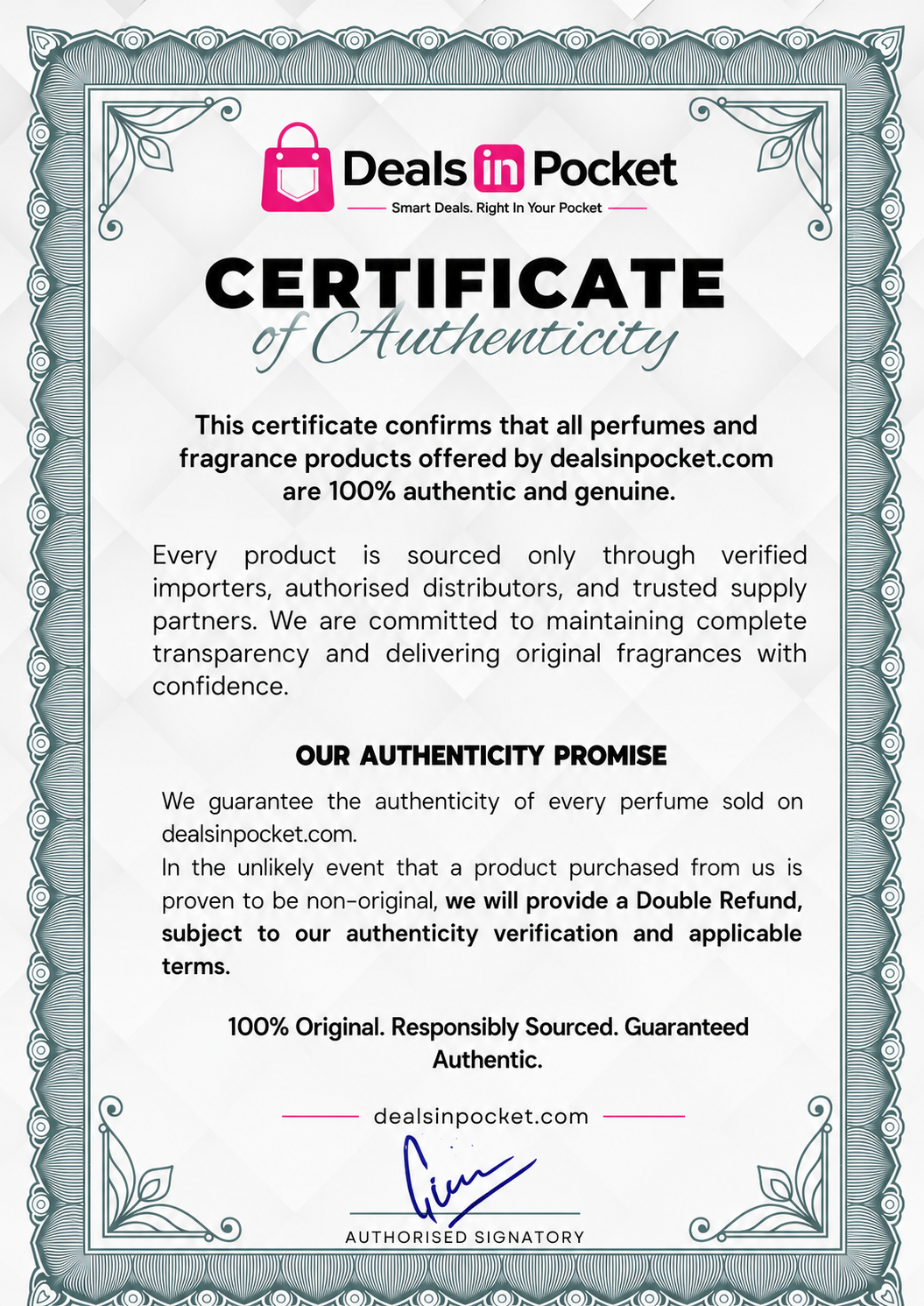 Certificate of Authenticity