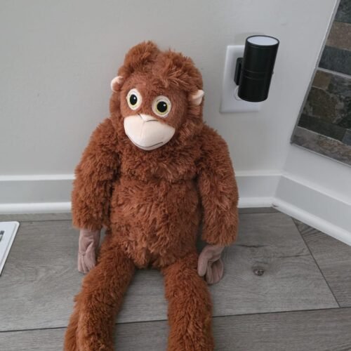 d57ae3df-a86e-4c1e-b4bc-ef1a30318ea6 Cute Brown Orangutan Plush Toy – Soft Stuffed Monkey Doll for Kids