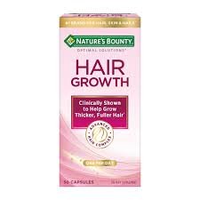 Nature's Bounty Hair Growth Dietary Supplement Capsules – Clinically Shown for Thicker, Fuller Hair – 30 Capsules – New & Sealed