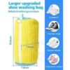 Portable Shoe Washing Bag for Washing Machine – Reusable Mesh Sneaker Laundry Bag with Zipper