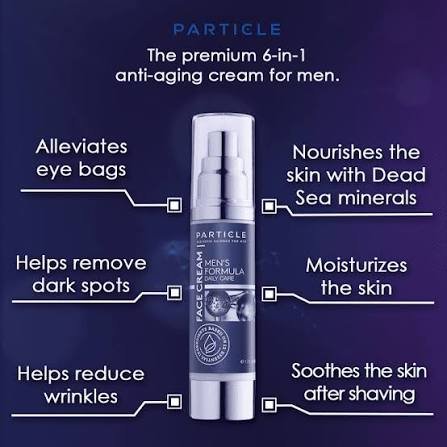 Particle Face Cream for Men – 6-in-1 Daily Moisturizer & Anti-Aging Face Cream 50ml