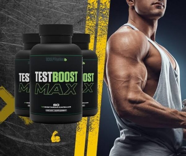 SCULPTnation Test Boost Max – Men's Testosterone Support Supplement (60 Vegetarian Capsules)