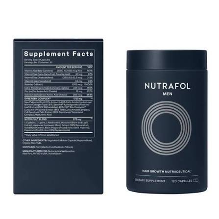 images (33) Nutrafol Men Hair Growth Nutraceutical – Men's Hair Growth & Hair Wellness Supplement (120 Capsules)