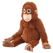 Cute Brown Orangutan Plush Toy – Soft Stuffed Monkey Doll for Kids