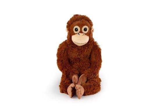 Cute Brown Orangutan Plush Toy – Soft Stuffed Monkey Doll for Kids
