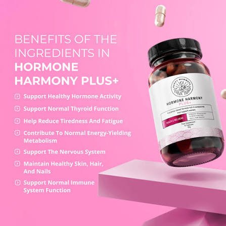 Happy Mammoth Hormone Harmony Plus+ – Women's Hormone Balance & Daily Wellness Supplement (48 Vegan Capsules)