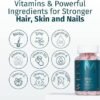 WEEM Hair, Skin & Nails Biotin 5000mcg Supplement – 60 Chews