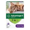 Advantage II Large Cat Flea Treatment & Prevention 6-Pack