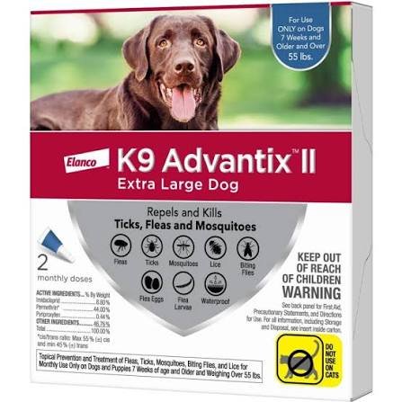 K9 Advantix II Extra Large Dog Flea, Tick & Mosquito Treatment K9 Advantix II Extra Large Dog Flea, Tick & Mosquito Treatment