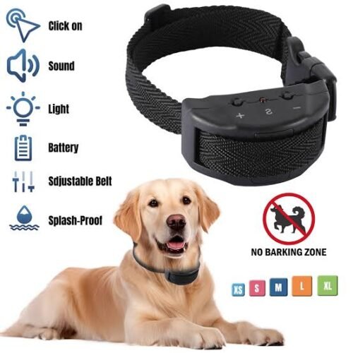 images (8) Rechargeable Anti Bark Dog Training Collar – Waterproof Adjustable No Bark Collar for Small, Medium & Large Dogs