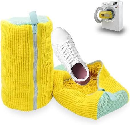 Portable Shoe Washing Bag for Washing Machine – Reusable Mesh Sneaker Laundry Bag with Zipper