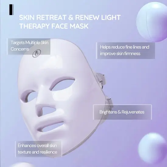 LED Therapy Face Mask – Professional Light Therapy Skin Care Beauty Mask for Anti-Aging & Acne Treatment