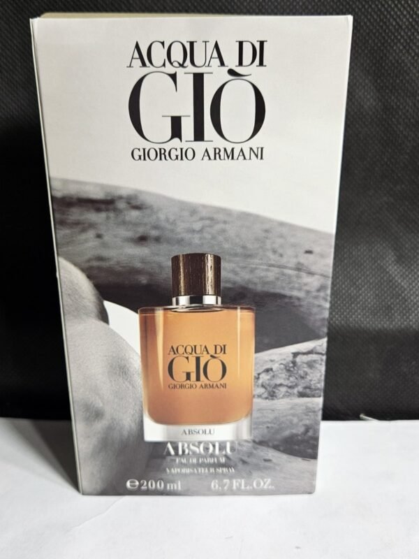 Giorgio Armani Acqua di Giò Absolu Eau de Parfum for Men – Luxury Long-Lasting Fragrance 200ml