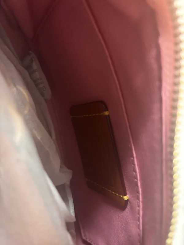 NWT COACH Teri Shoulder Bag in Signature Canvas Gold Powder Pink