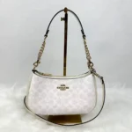 COACH Teri Shoulder Bag in Signature Canvas – White/Chalk