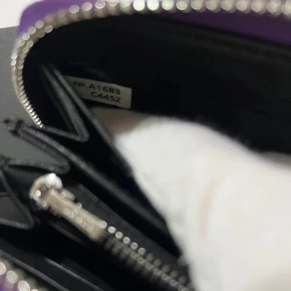 NEW COACH C4452 Long Round Zip Wallet with Strap in Purple Signature