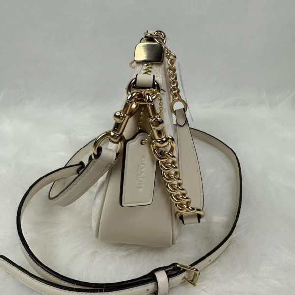 COACH Teri Shoulder Bag in Signature Canvas White/Chalk