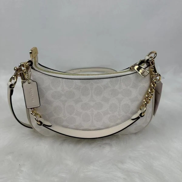 COACH Teri Shoulder Bag in Signature Canvas White/Chalk