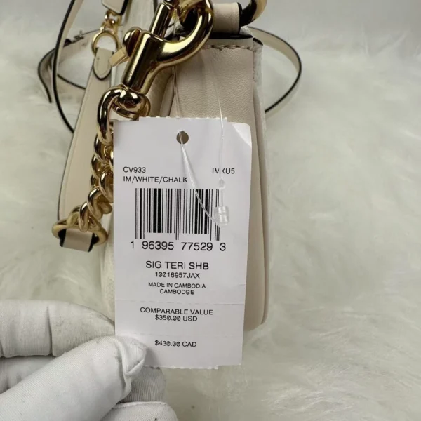 COACH Teri Shoulder Bag in Signature Canvas White/Chalk