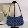 COACH CAF82 Teri Shoulder Bag in Signature Denim Natural