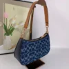 COACH CAF82 Teri Shoulder Bag in Signature Denim Natural