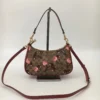 NWT COACH CY694 Teri Shoulder Bag in Tan Brown Signature Canvas with Cherry Print