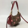 NWT COACH CY694 Teri Shoulder Bag in Tan Brown Signature Canvas with Cherry Print