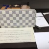 Louis Vuitton Damier Azur Zippy Long Wallet Unisex in Excellent Condition