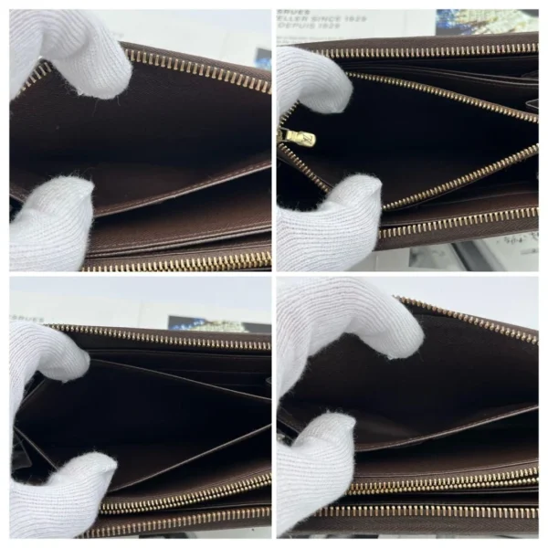 Louis Vuitton Damier Zippy Long Wallet Pre-Owned From Japan