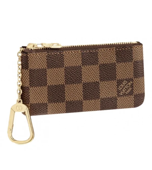 Louis Vuitton Key Pouch Cles in Damier Ebene Coin and Card Wallet