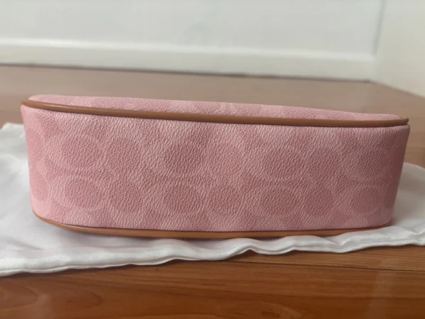NWT COACH Teri Shoulder Bag in Signature Canvas Gold Powder Pink