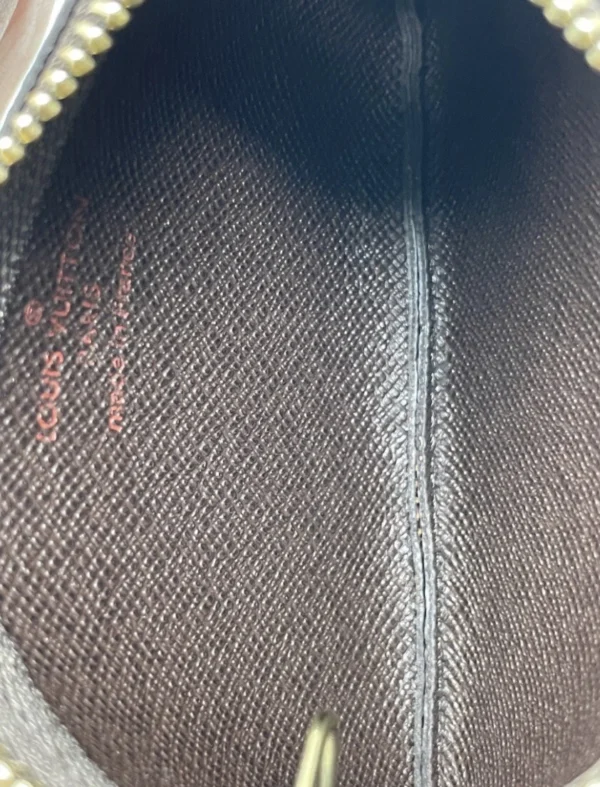 Louis Vuitton Key Pouch Cles in Damier Ebene Coin and Card Wallet